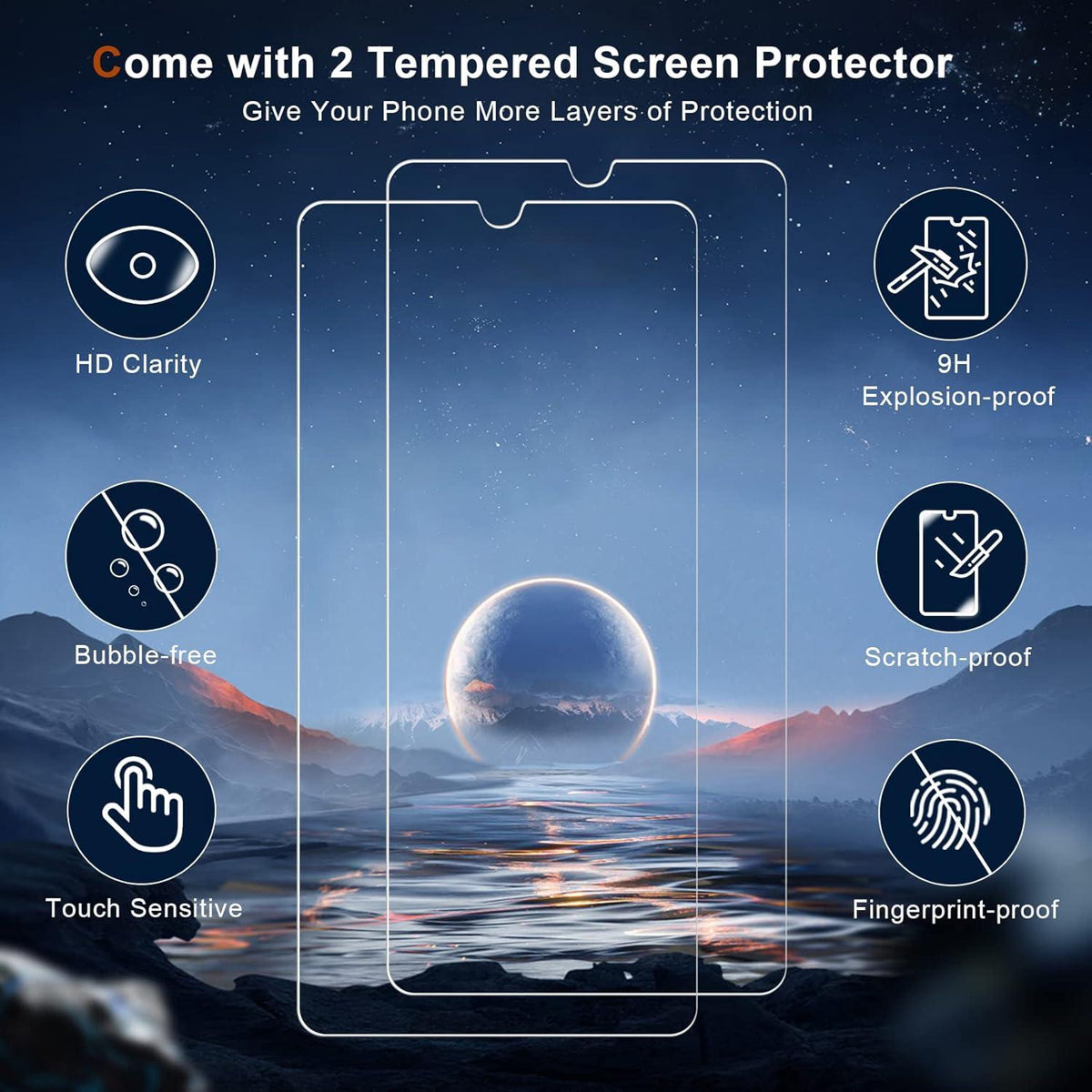 Samsung Galaxy A24 Handyhülle PU Schutz RFID Flip Case + 2 Panzerglas