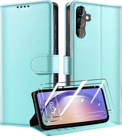 Handyhülle für Samsung Galaxy A54 5G + Panzer Schutzglas, Premium