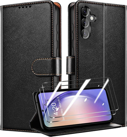Samsung Galaxy A54 5G Handyhülle mit RFID Schutz-GlasgetPage – Schwarz