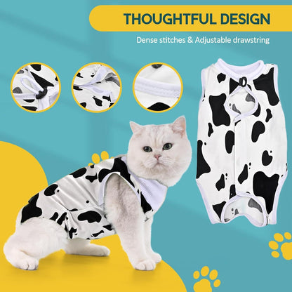 Katzenbody OP Erholungsanzug Modal Recovery Kastration Entwöhnung Suit S-Milk