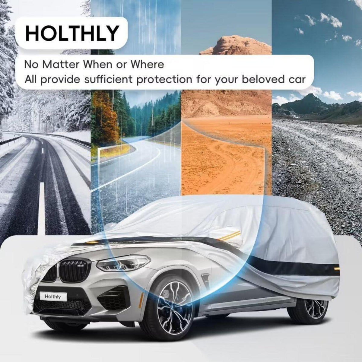 Autoabdeckung wasserdicht für Jeep Wrangler 4door (2007-2023)