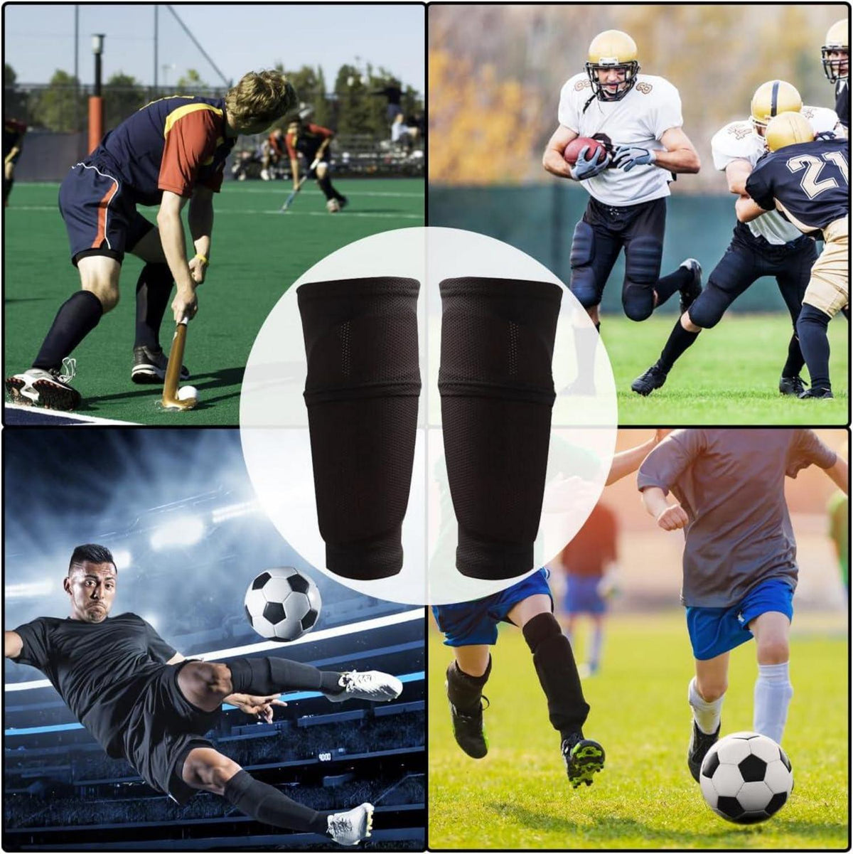 Schienbeinschoner Fussball Kinder Herren Anti-Rutsch Ergonomisch
