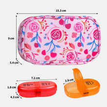 Serfeymi Tablettenbox 7 Tage Pillendose 2 Fächer Regenbogen