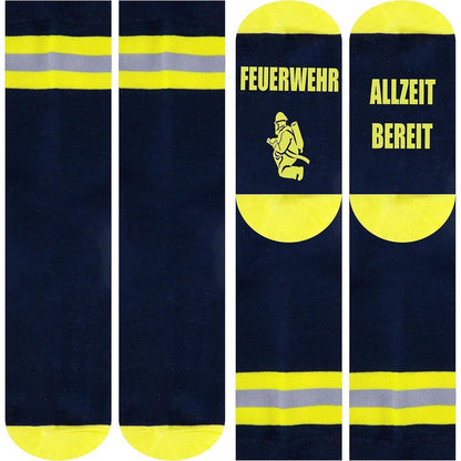 Herrensocken Feuerwehr Motiv 43-46 – 5er Pack Geschenkidee