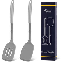 Silikon-Spatel-Set, hitzebeständig bis 315°C, 2 Stück, Grau