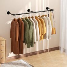 Wandmontage Kleiderständer 140cm Vintage Industrie-Rohr
