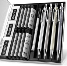 Professionelle Druckbleistift Set mit 8 Tuben HB Blei & 3
