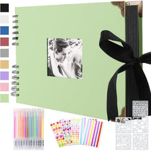 DIY Fotoalbum Scrapbook 80 Schwarze Seiten mit Zubehör 30x21cm