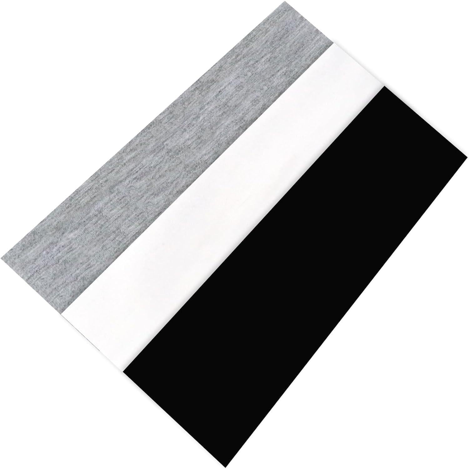 Stirnband Damen Sommer Sport 3er Pack Baumwolle Yoga Fitness Grau