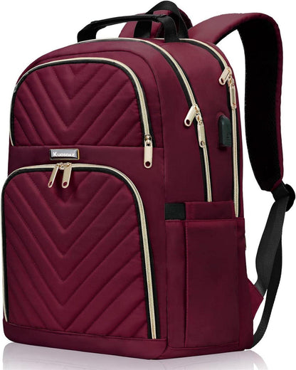 Modischer 15.6 Zoll Laptop-Rucksack USB Rot 30L