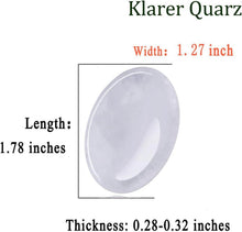 Klares Quarz Kristall Sorgenstein oval Stein Angst Stress