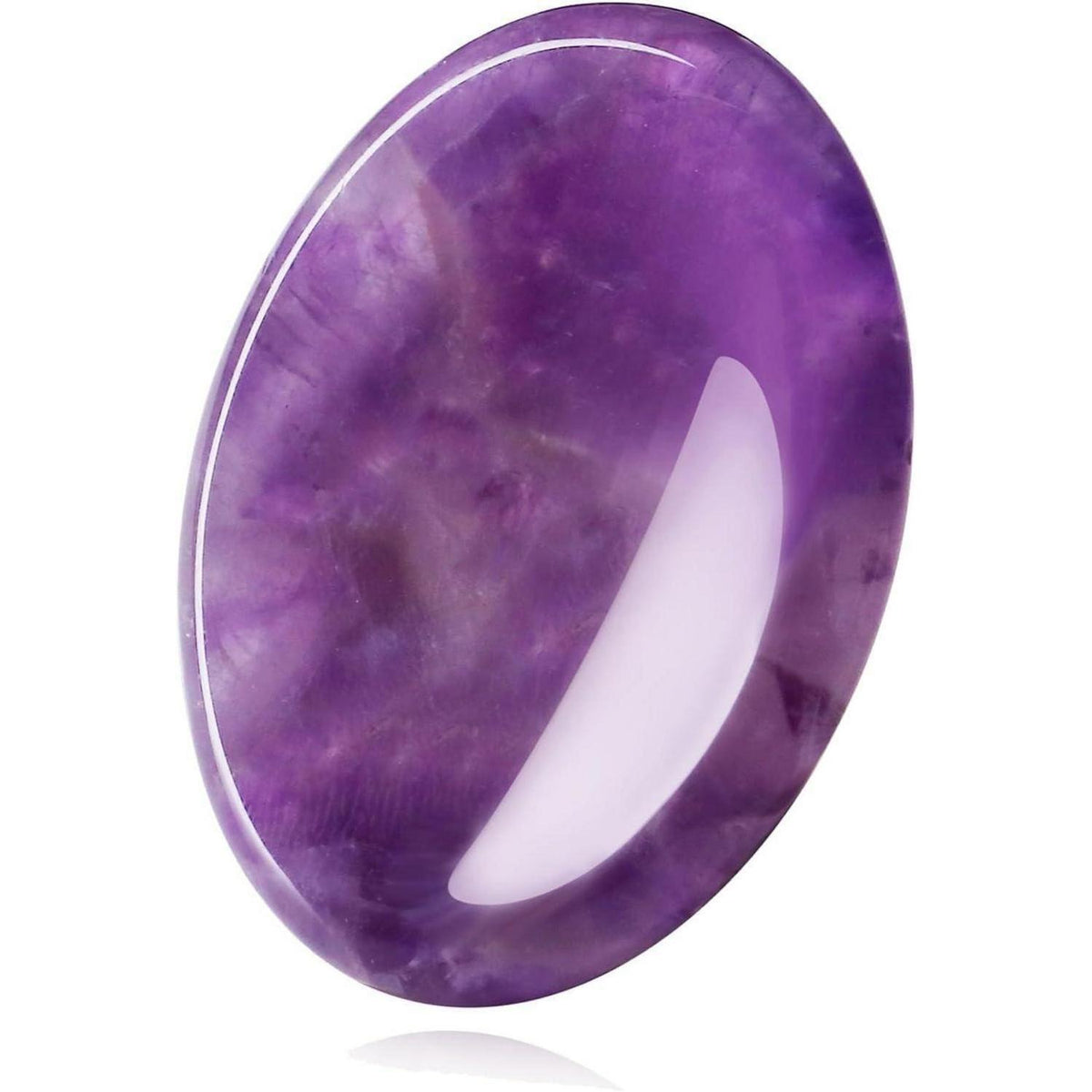 Amethyst Sorgenstein poliert oval für Meditation & Entspannung