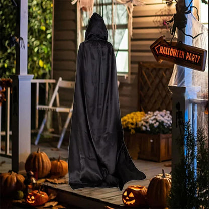Vampir Umhang Erwachsene Halloween Kostüm Satin Kapuze 150/170CM