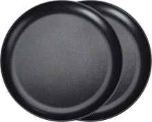 Pizzablech Set 2er ∅ 30 cm Rund Schwarz Antihaftbeschichtung