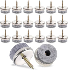 40 Filzgleiter Schrauben 22 mm Stuhl Möbelgleiter Nagel Filz Grau