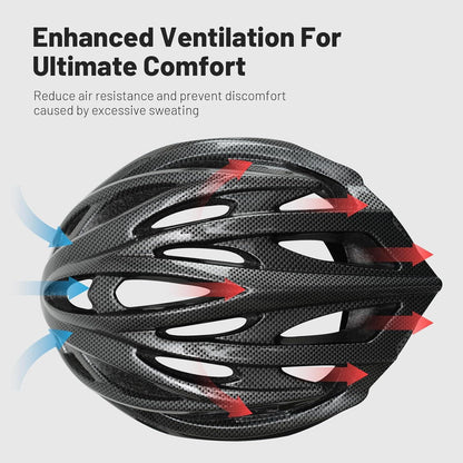 Favoto Fahrradhelm mit Abnehmbarer Innenfutter und Belüftung