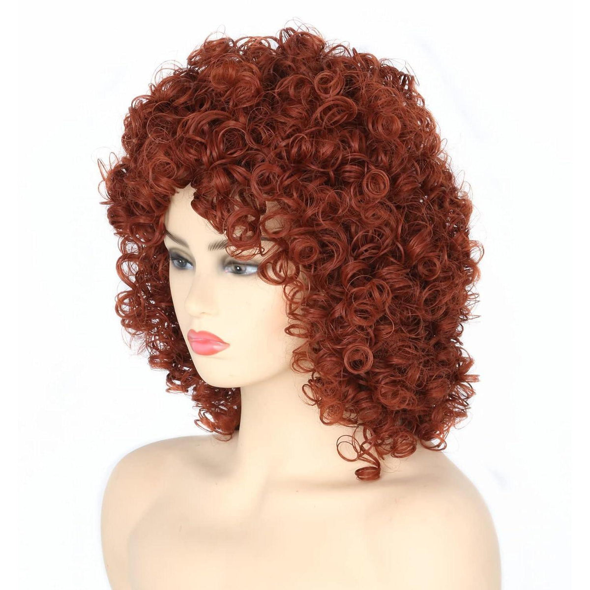 Braune Afro Lockenperücke Damen – Karneval & Party Perücke