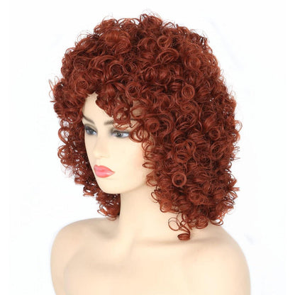 Braune Afro Lockenperücke Damen – Karneval & Party Perücke