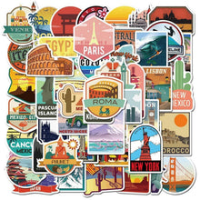 Vintage Reise Aufkleber Set – 50 Retro Vinyl Sticker für Koffer & Co.