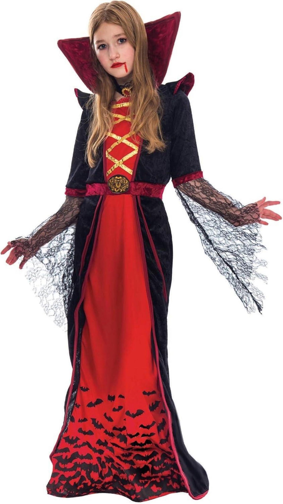 Spooktacular Creations Vampir Kostüm Mädchen Halloween Deluxe Set XL