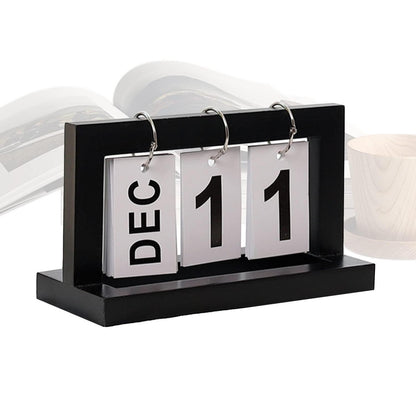 Holz Tischkalender Ewiger Kalender Deko Büro Landhausstil