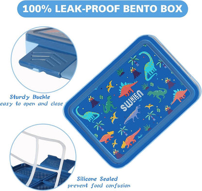 Brotdose auslaufsicher 1300ml Bento Box Kinder Lunchbox Blau