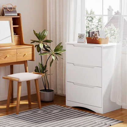 Weiße 3-Schubladen-Kommode | Schlafzimmer & Wohnzimmer