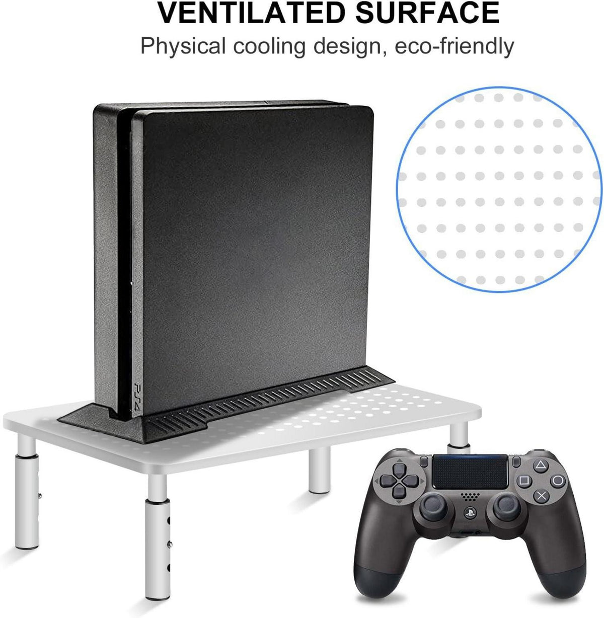 Monitorständer Höhenverstellbarer Raiser 20 kg schwarz Platzsparender