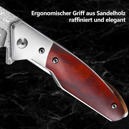 Dragon Creek Damast Klappmesser EDC Taschenmesser Outdoor