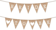 Bride To Be Girlande JGA Deko Frauen Jute Boho Hochzeit