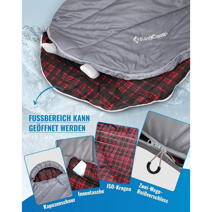 XXL Baumwoll-Deckenschlafsack für Erwachsene – Warm & Komfortabel