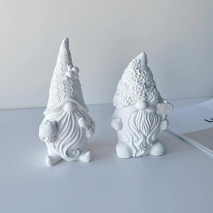 3D Wichtel Zwerg Silikonform Kerzen Weihnachten Handwerk