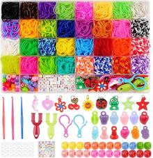 Loom Bänder Set 2500+ Gummibänder Aufbewahrungsbox Geschenk für Kinder