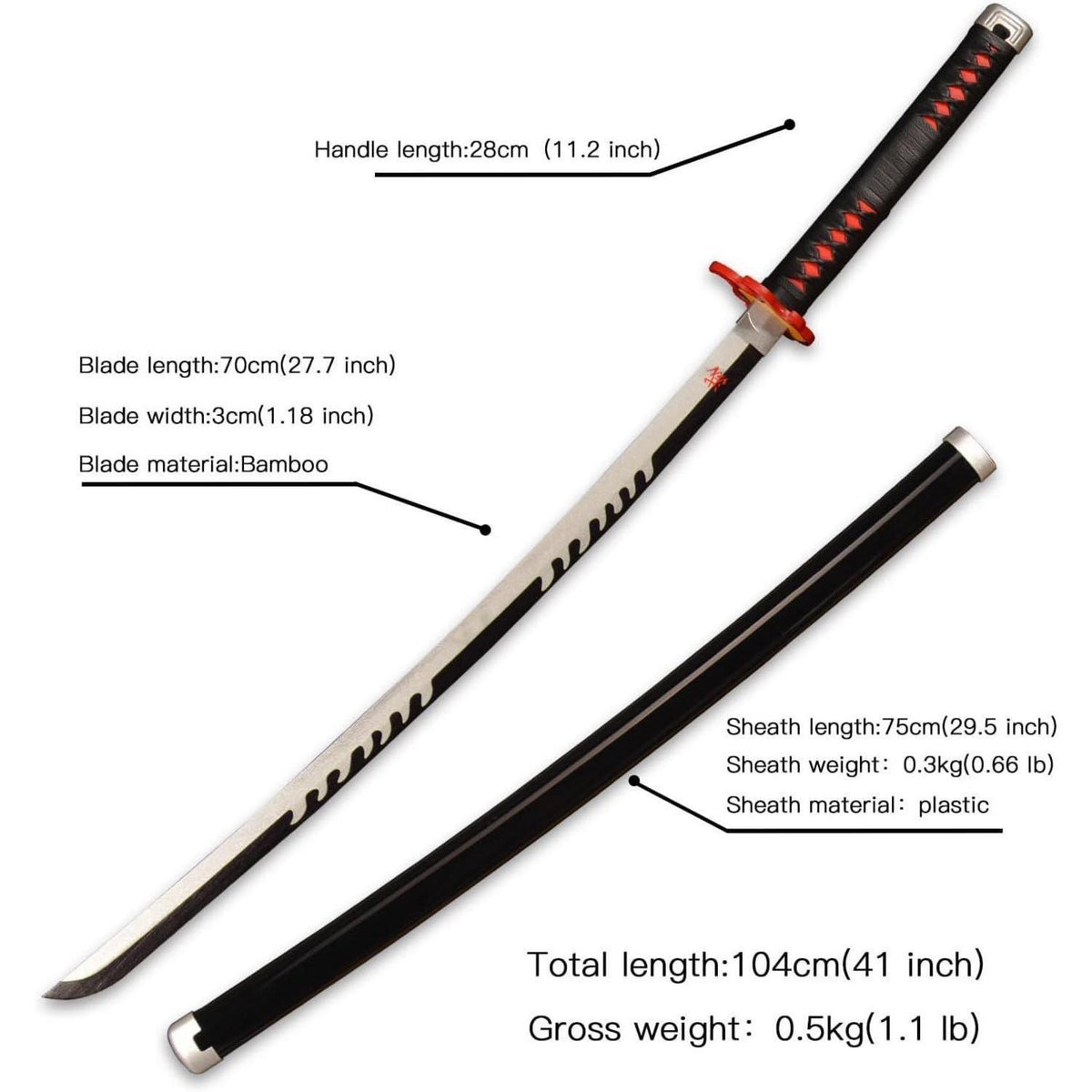 Dämonentöter Katana – Kamado Tanjirou Cosplay Requisit