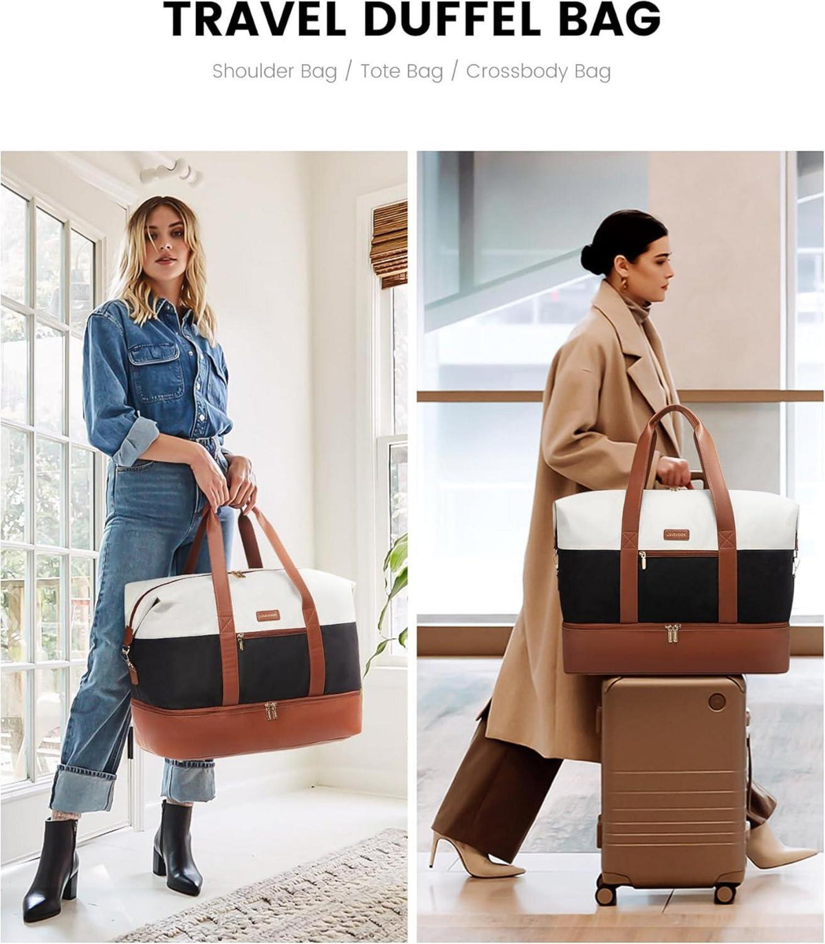 Sporttasche Damen Weekender Handgepäck Tasche Kliniktasche mit