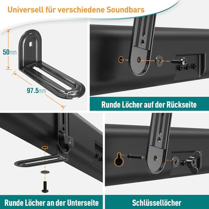 Soundbar Halterung für die meisten 6.8 kg