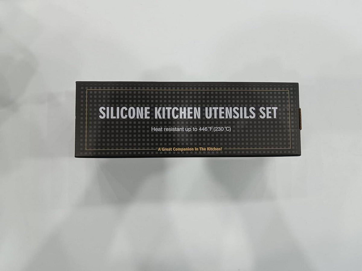 Silikon Kochutensilien Set 12-teilig Utensilienhalter Antihaft Spülmaschinenfest