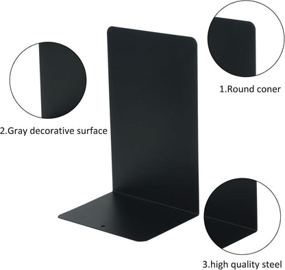 Metall-Buchstützen mit rutschfesten Gummiauflagen 20cm*14cm - 4er Set