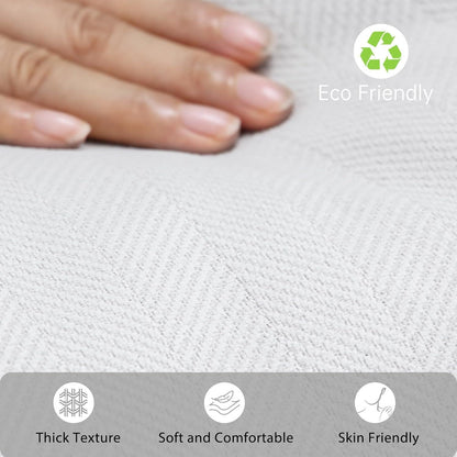 Chenille Kissenbezüge 65x65 cm - 2er Set Creme