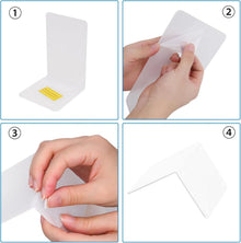 Buchständer aus Acryl 6er Set, Transparente