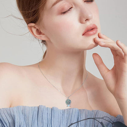 Sterling Silber Hekate Anhänger Kette Mond Göttin Muschel