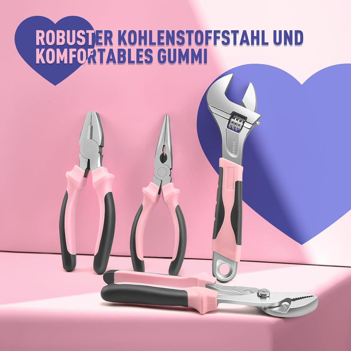 148-tlg Profi Werkzeugkoffer gefüllt mit