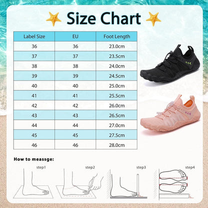 Wasserschuhe Damen Herren Pink Schnelltrocknend Gr. 36-46