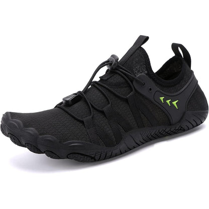 Wasserschuhe Damen Herren Schnelltrocknend mit Drainagelöchern Schwarz 36-46