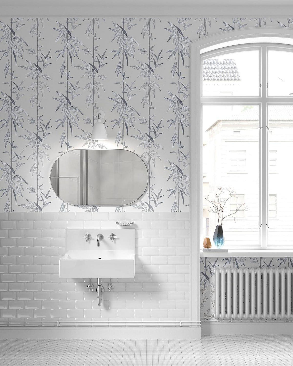 Selbstklebende Tapete 44cmx300cm Bambusmuster PVC Vinyl