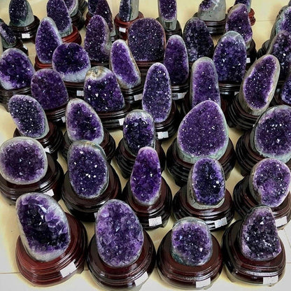 Natürliche Amethyst-Geoden Cluster Heilkristalle 1.1lbs