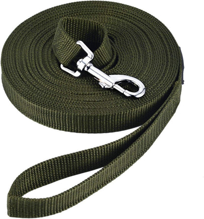 Robuste Schleppleine für Hunde Trainingsleine 3m Nylon Green