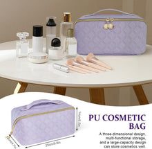 Reise Kosmetiktasche PU Leder Make-up Tasche Große Kapazität