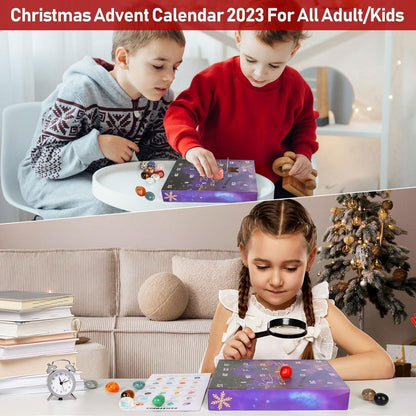 Adventskalender 2024 Kristalle Mineralien Edelsteine für