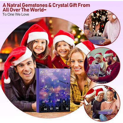 Adventskalender 2024 Kristalle Mineralien Edelsteine für